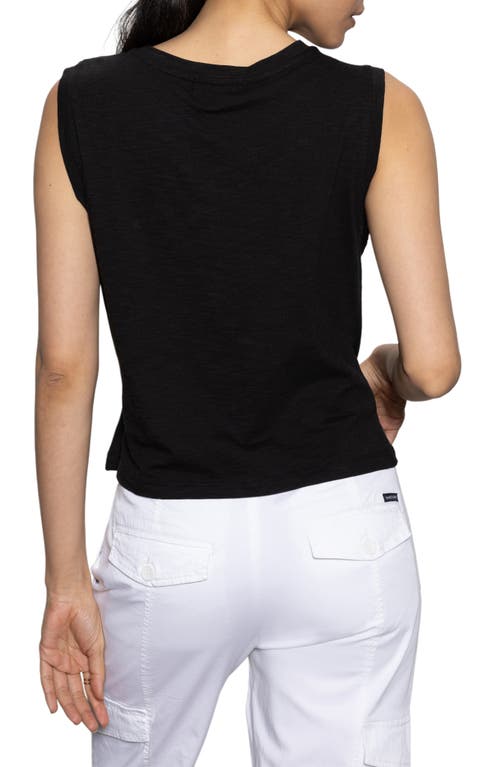 SANCTUARY SANCTUARY DRAPED CREWNECK TANK