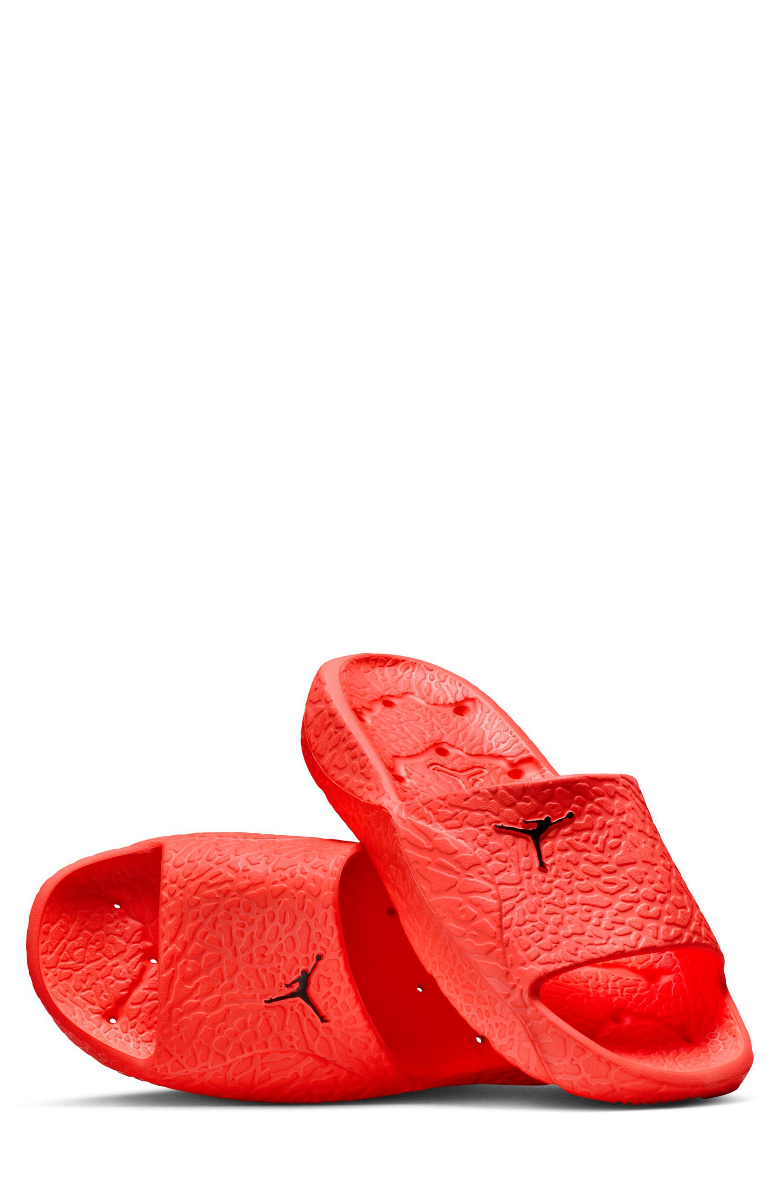 Jordan Franchise Shower Slide, Alternate, color, Hot Lava/ Black