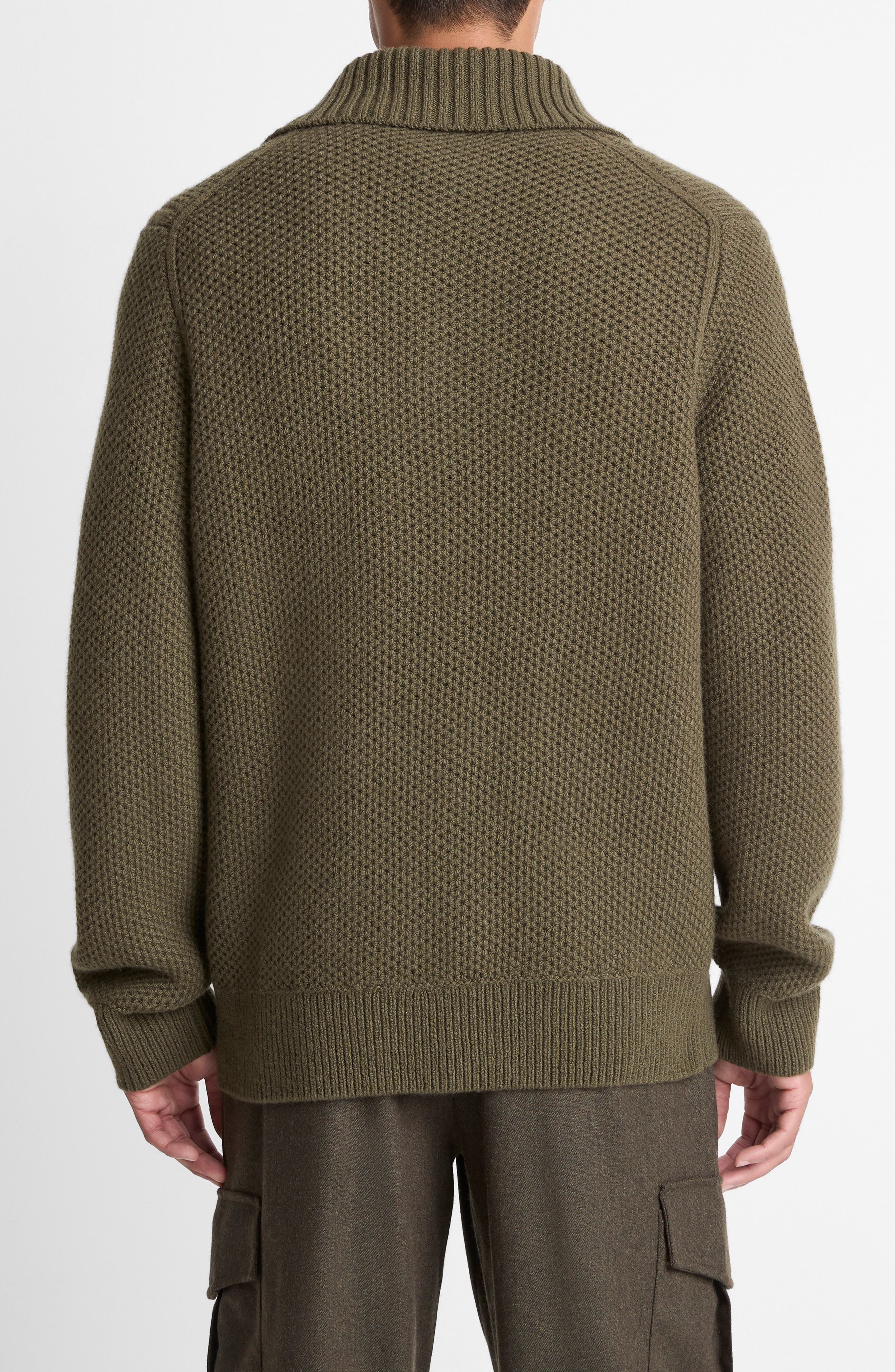 Honeycomb Moc Neck Sweater - image 2