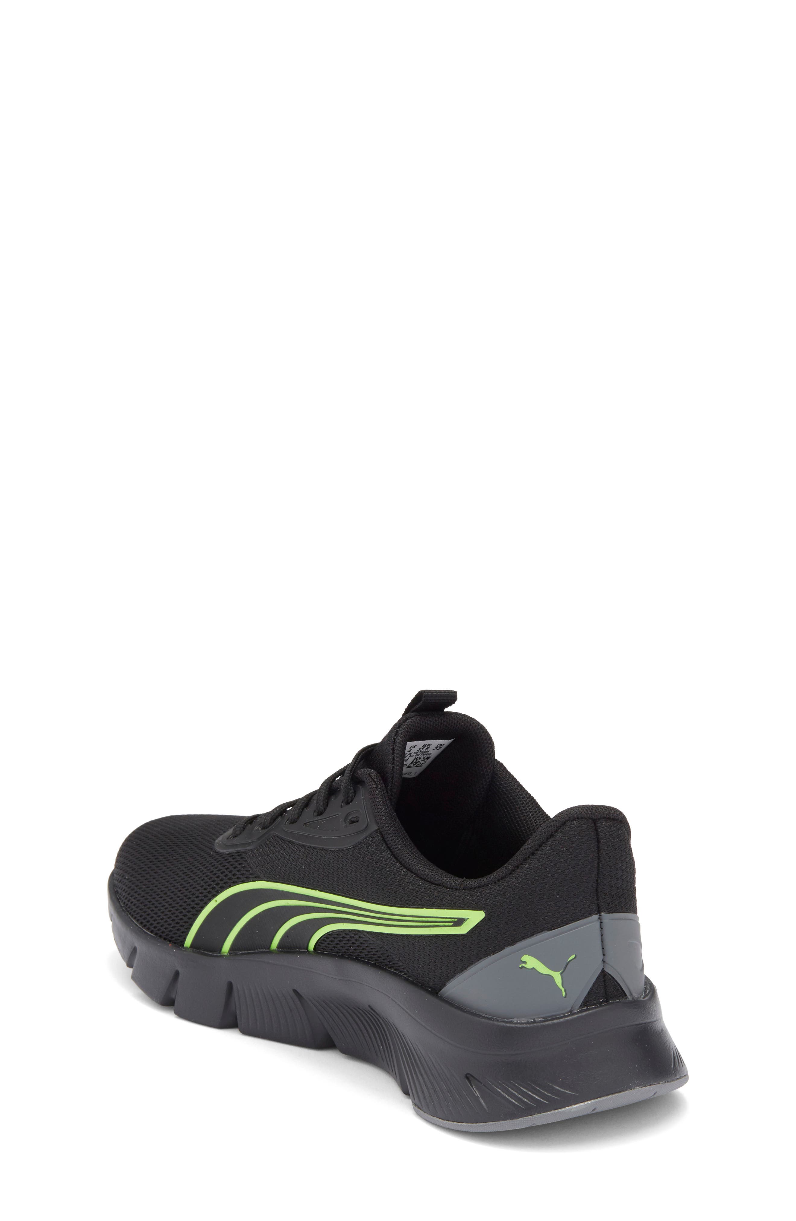 PUMA Kids' Flexfocus Lite Modern Sneaker, Alternate, color, Puma Black/ Green Glare/ Gray