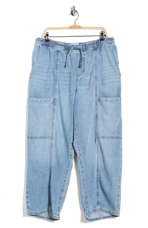 Pull-On Barrel Leg Jeans (West Texas Skies)