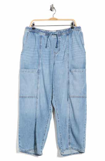 Lucky Brand Pull-On Barrel Leg Jeans