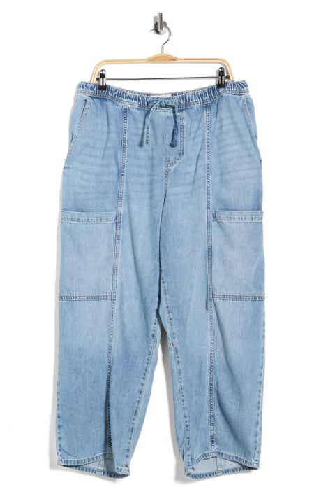 Lucky Brand Pull-On Barrel Leg Jeans