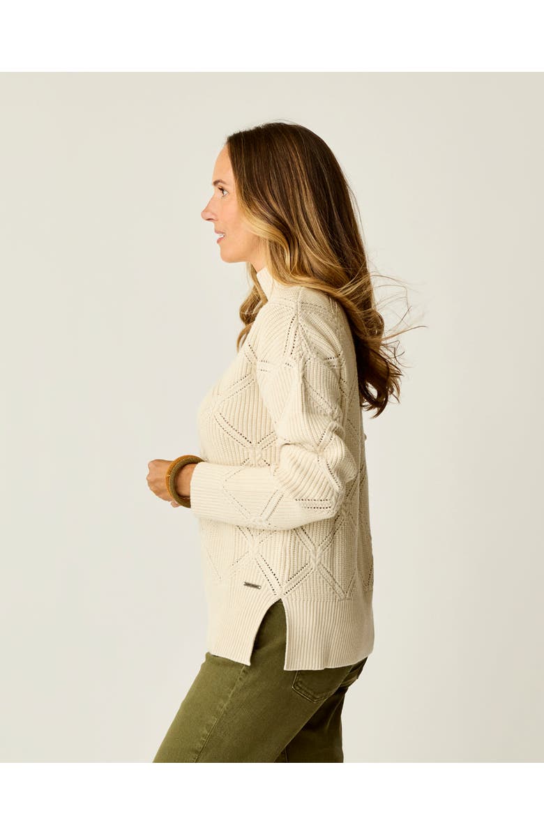 Carve Designs Woodward Allover Sweater, Alternate, color, Birch