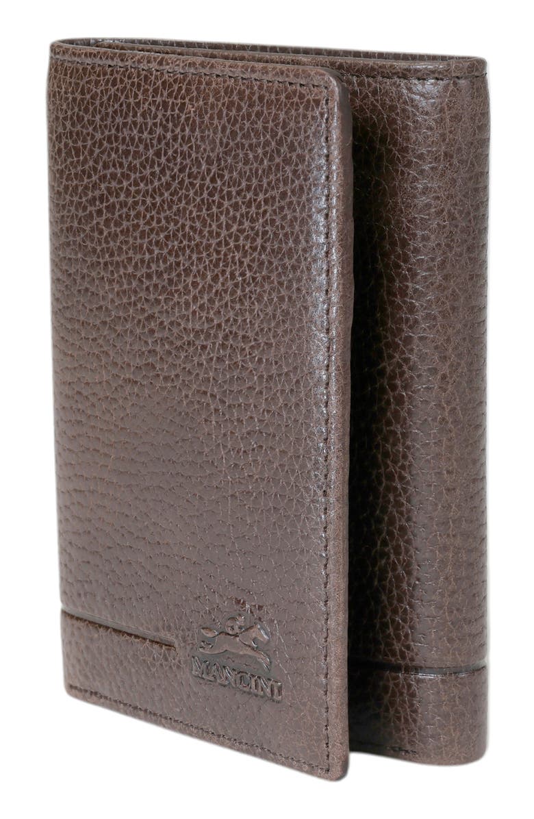 Mancini Fifth Ave RFID Leather Trifold Wallet, Alternate, color, Brown