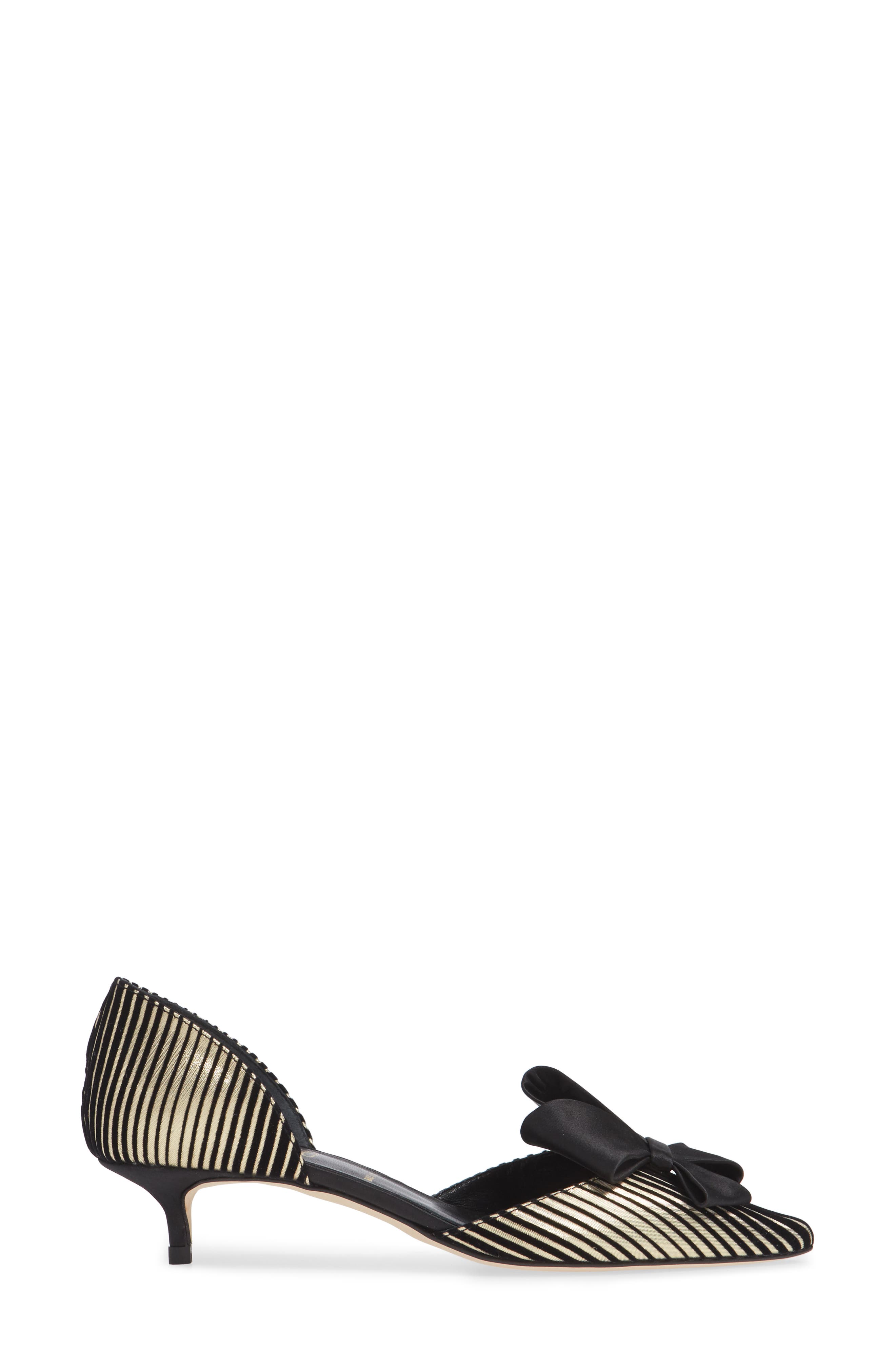 Something Bleu Cliff Bow d'Orsay Pump, Alternate, color, 