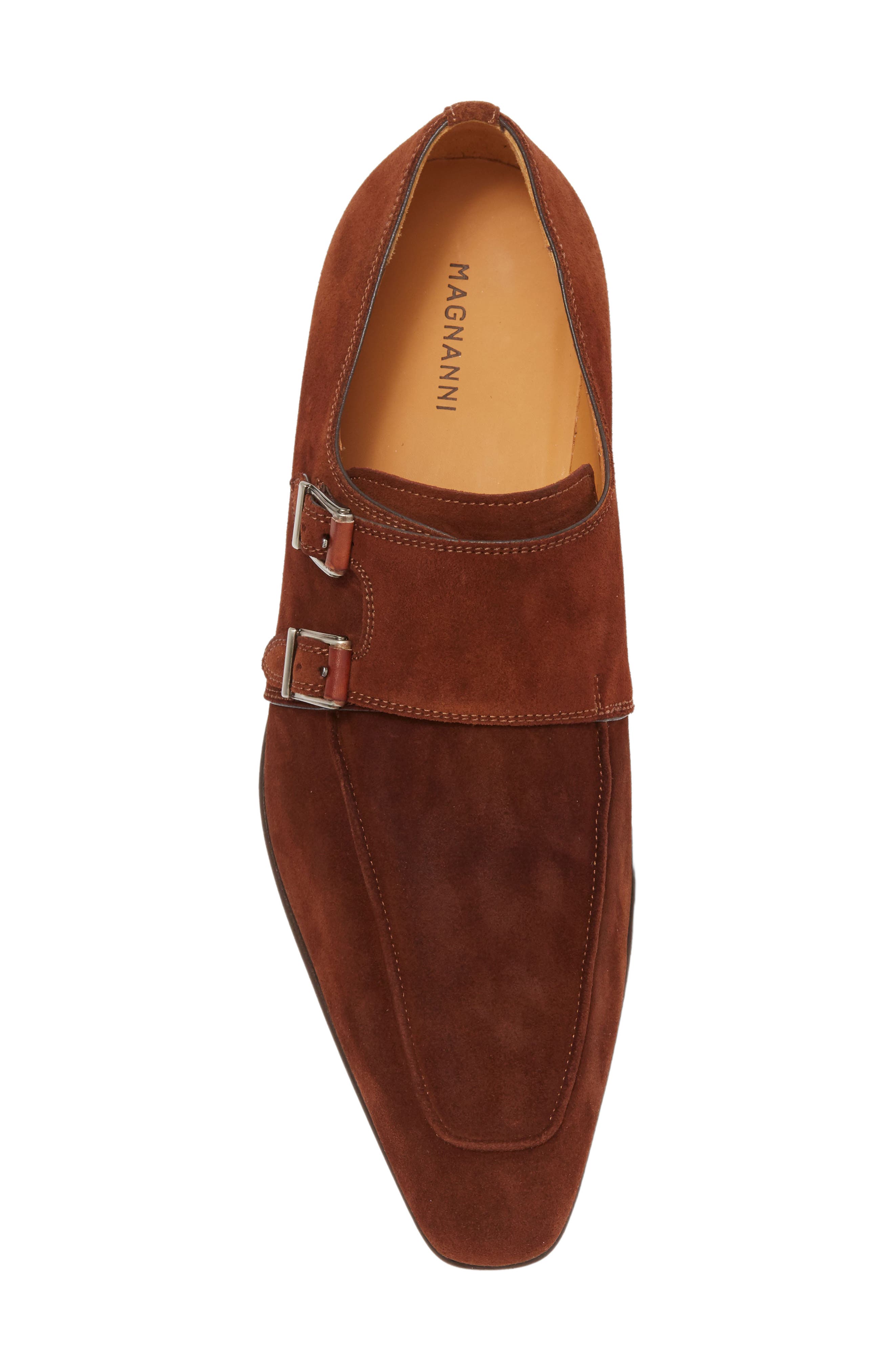 Double Strap Monk Shoe, Alternate, color, COGNAC