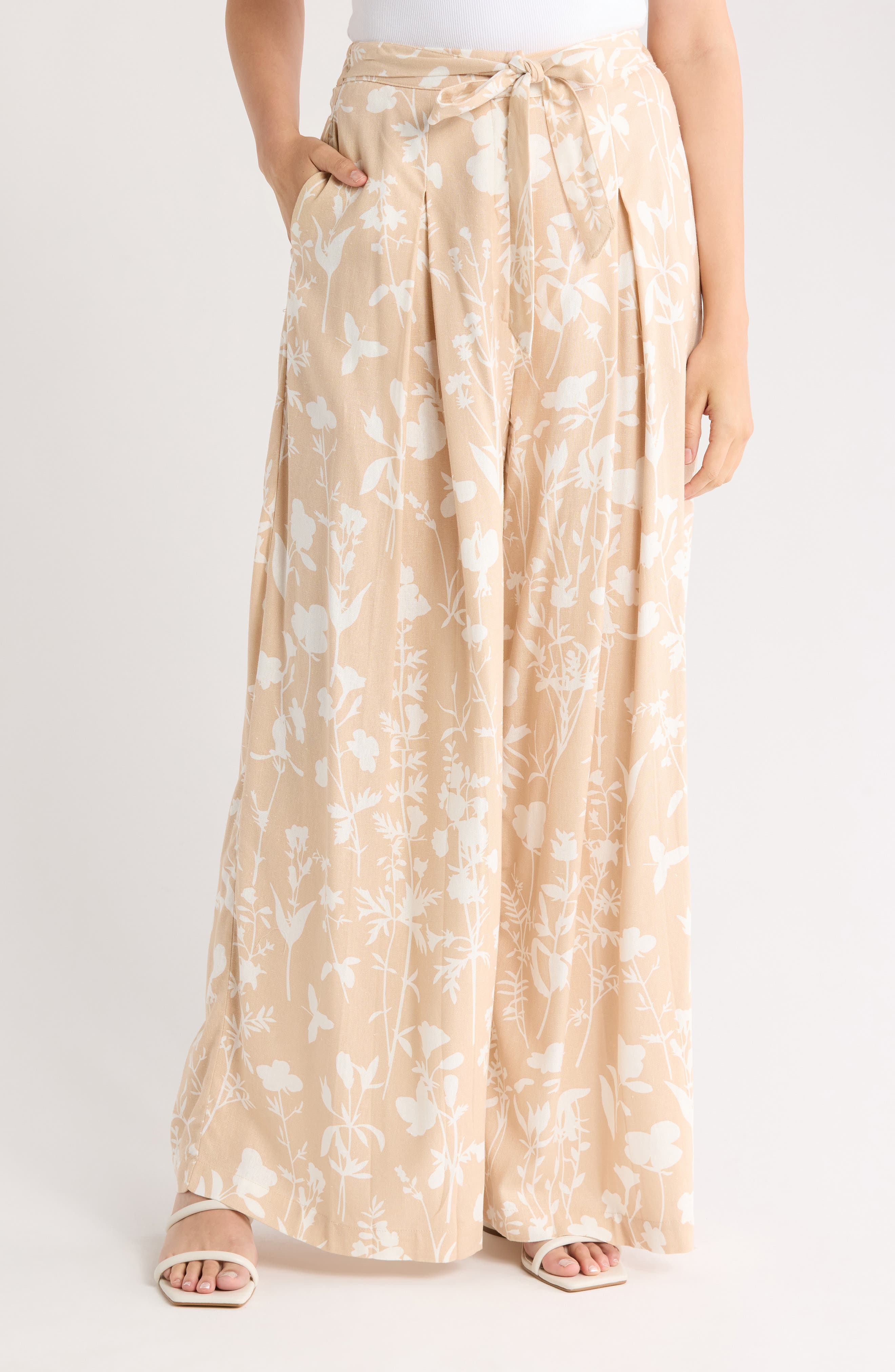 BY DESIGN Cleo Printed Wide Leg Pants