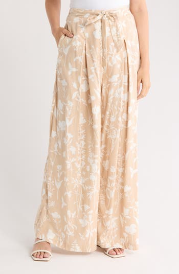 Cleo Printed Wide Leg Pants