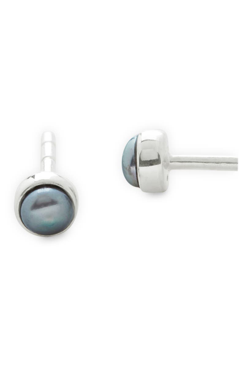 Monica Vinader Cultured Pearl Stud Earrings, Alternate, color, 