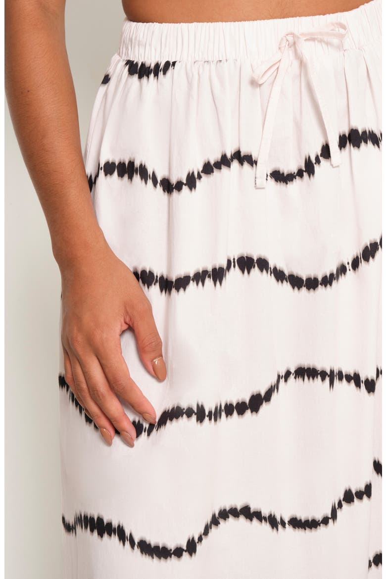 Crustacean Stretch Cotton Maxi Skirt, Alternate, color, BEIGE WAVES