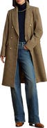 Lauren Ralph Lauren Double Breasted Wool Blend Coat