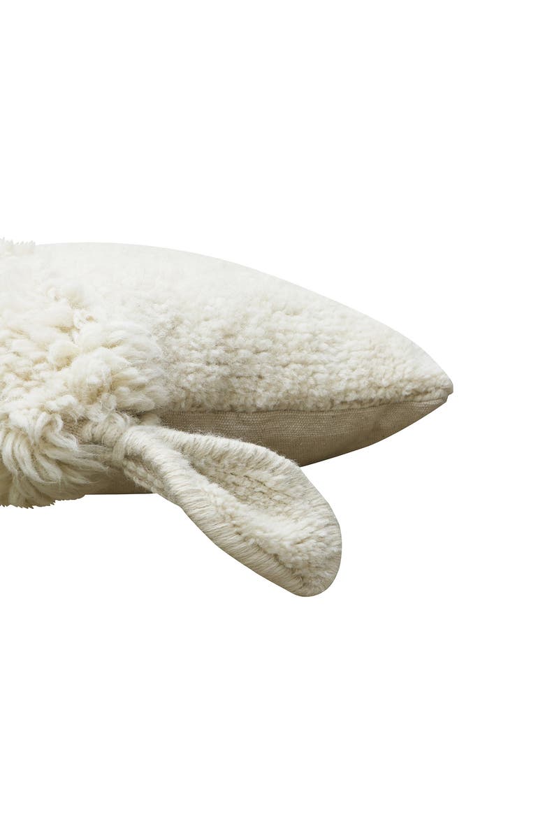 Lorena Canals Washable Wool Sheep Cushion, Alternate, color, Sheep White