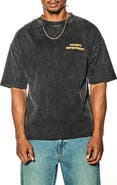VOUSETI Department Oversize Stonewashed Cotton Graphic T-Shirt