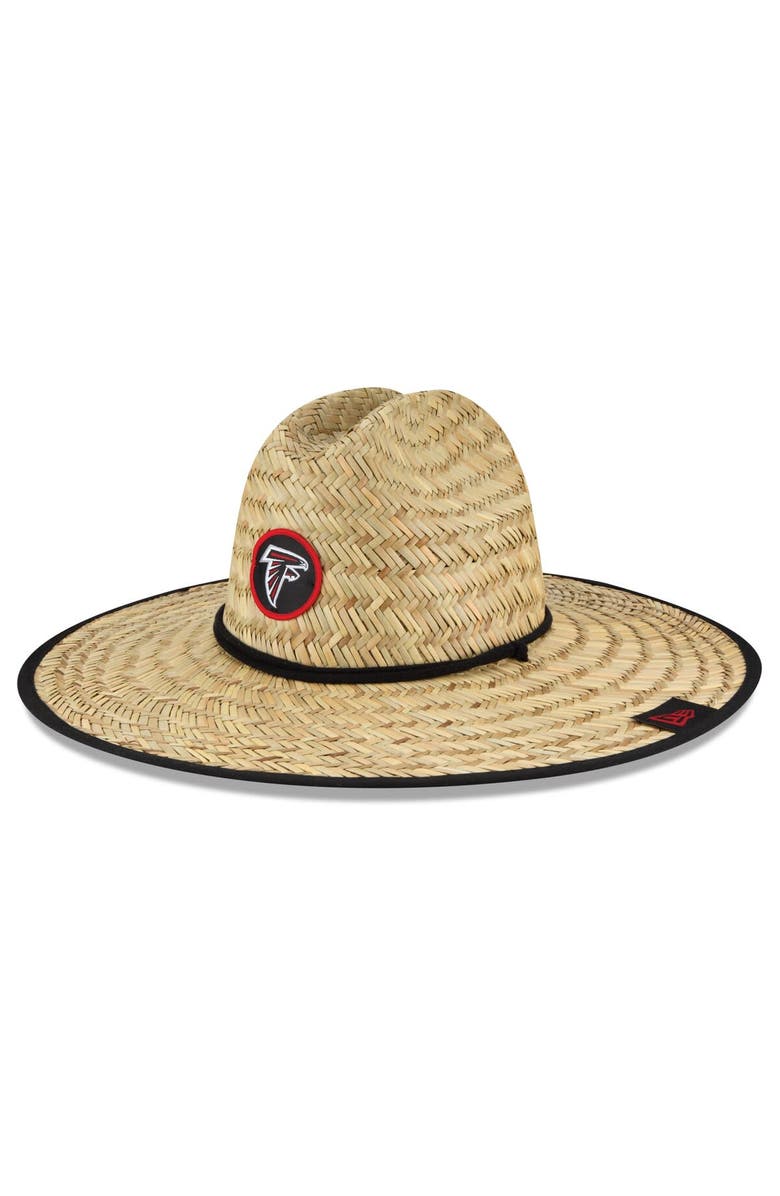New Era Men's New Era Natural Atlanta Falcons NFL Training Camp Official Straw Lifeguard Hat, Main, color, Natural