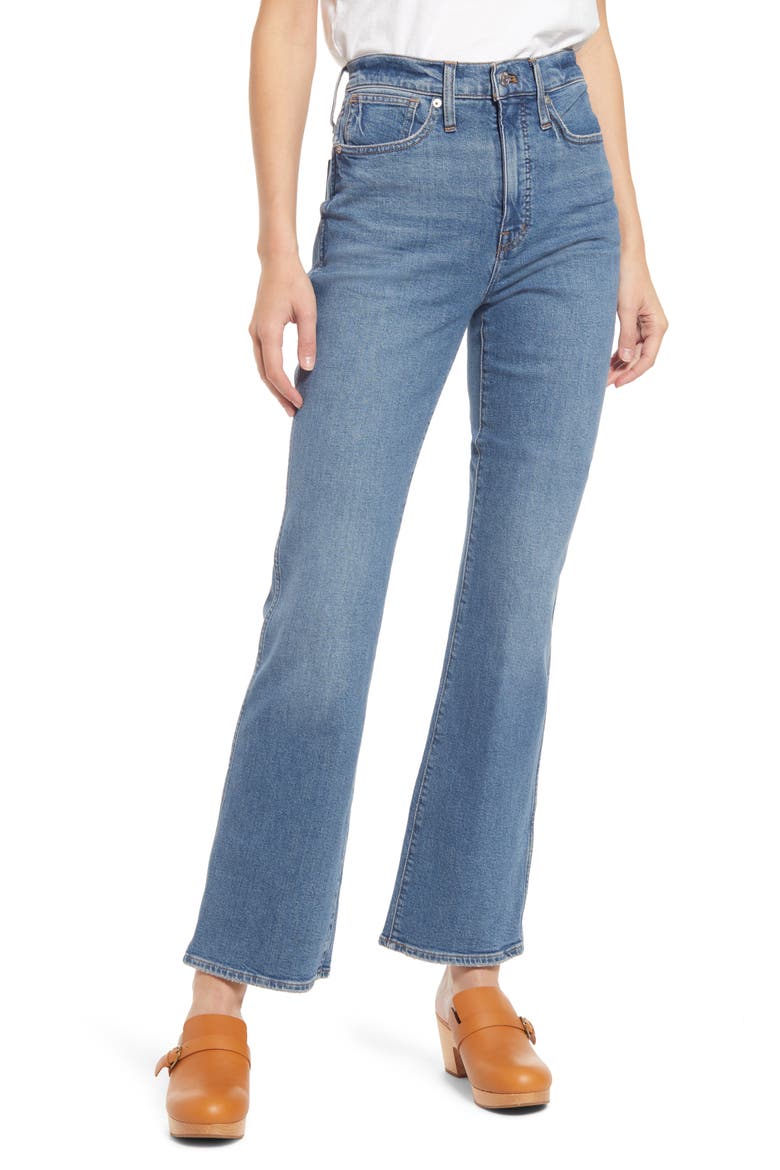 '90s High Waist Bootcut Jeans, Main, color, EDGEWOOD