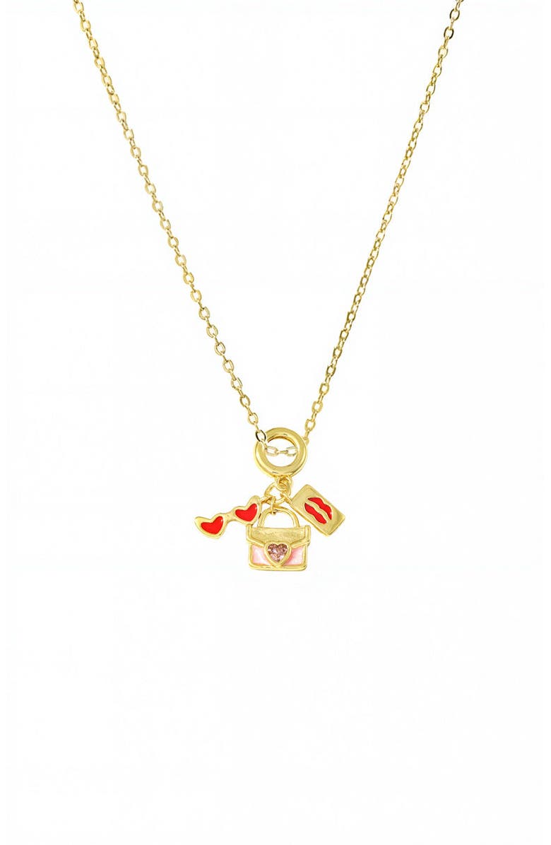 BY ADINA EDEN Mail Trinket Charm Necklace, Main, color,