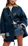 Free People Cotton & Nylon Captain's Jacket