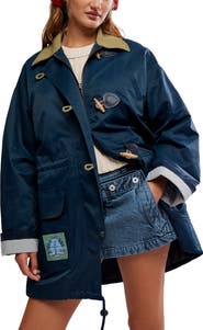 Free People Cotton & Nylon Captain's Jacket