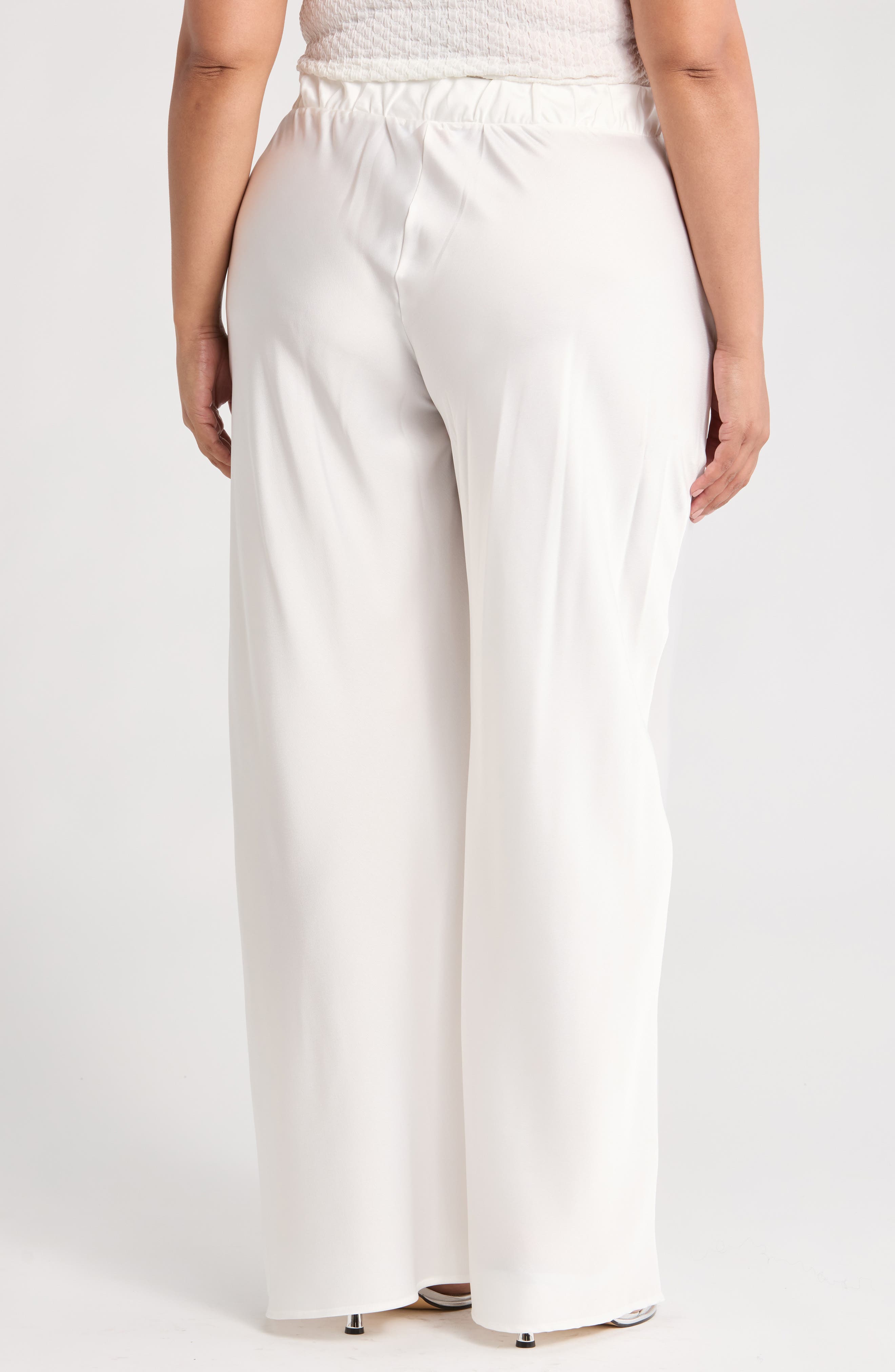 Satin Wide Leg Pants - image 4