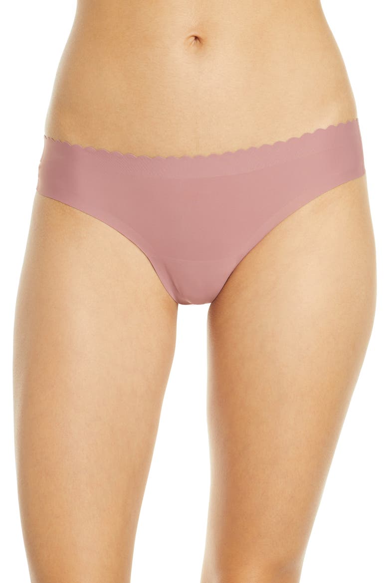 Essential Scallop Thong, Main, color, SWEET FIG