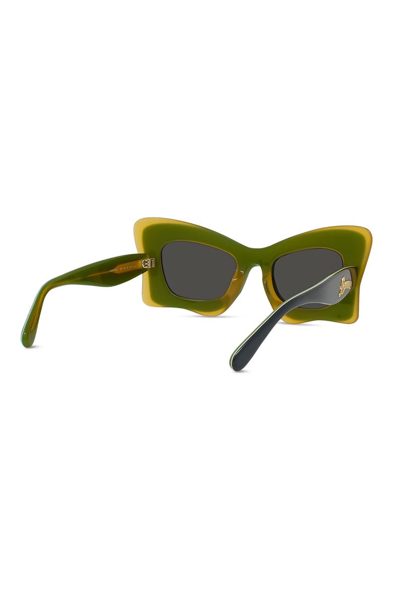 x Paula's Ibiza 50mm Butterfly Sunglasses, Alternate, color, GRYO/SMK