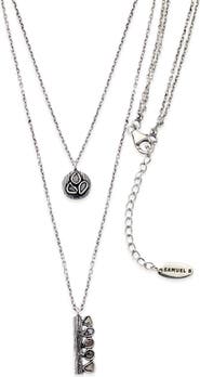 SAMUEL B. Double Layer Sliced Black Diamond Necklace