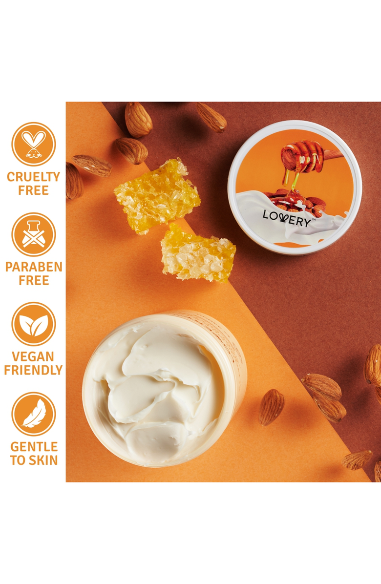Lovery Almond Milk and Honey Whipped Body Butter 2 Pack, Alternate, color, Beige / Orange