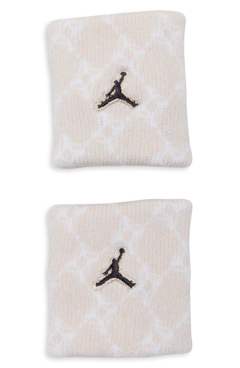 Jordan Jumpman Terry Wristbands, Main, color, Light Orewood Brown/Sail/