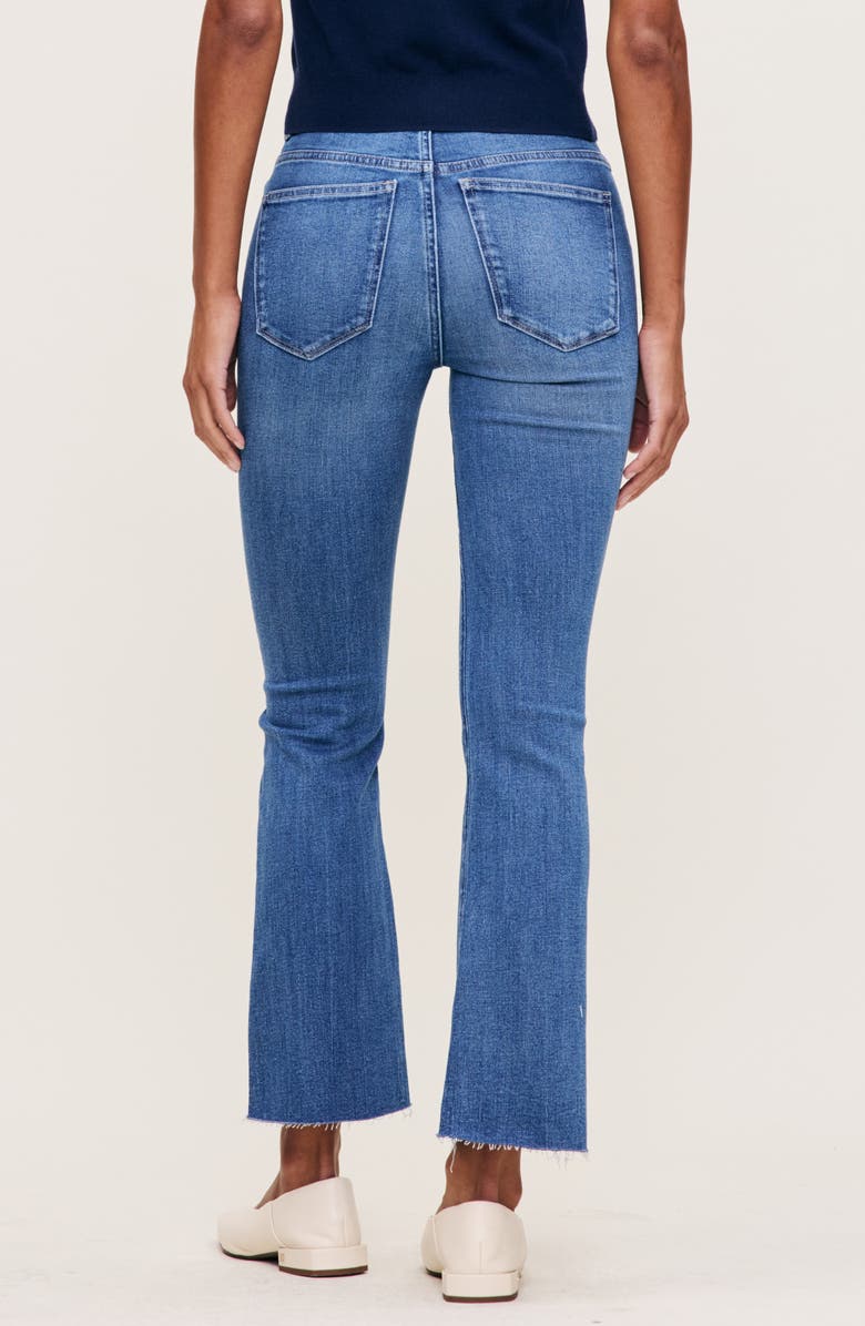 DL1961 Bridget Instasculpt High Waist Raw Hem Ankle Bootcut Jeans, Alternate, color, Palm Springs Dl Airbrushed