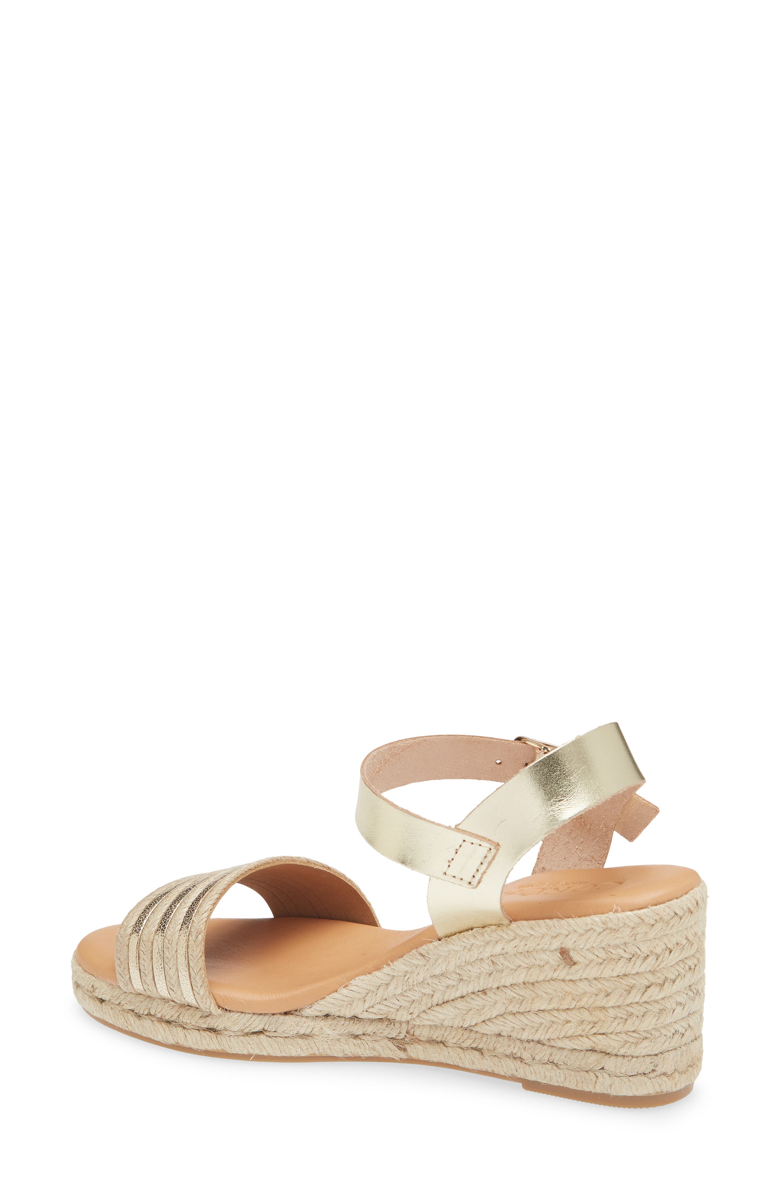 Cordani Eloise Ankle Strap Espadrille Platform Wedge Sandal, Alternate, color, Platino