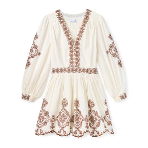 Blake Embroidered Mini Dress