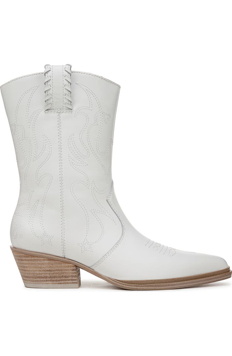 Franco Sarto Bianca Western Boot, Alternate, color, White