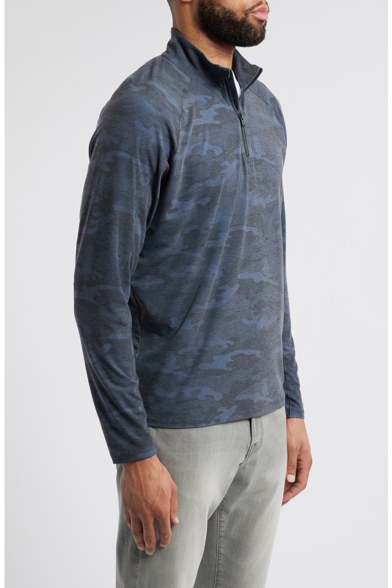 Patton Camo Half Zip Pullover, Alternate, color, HEATHER BL