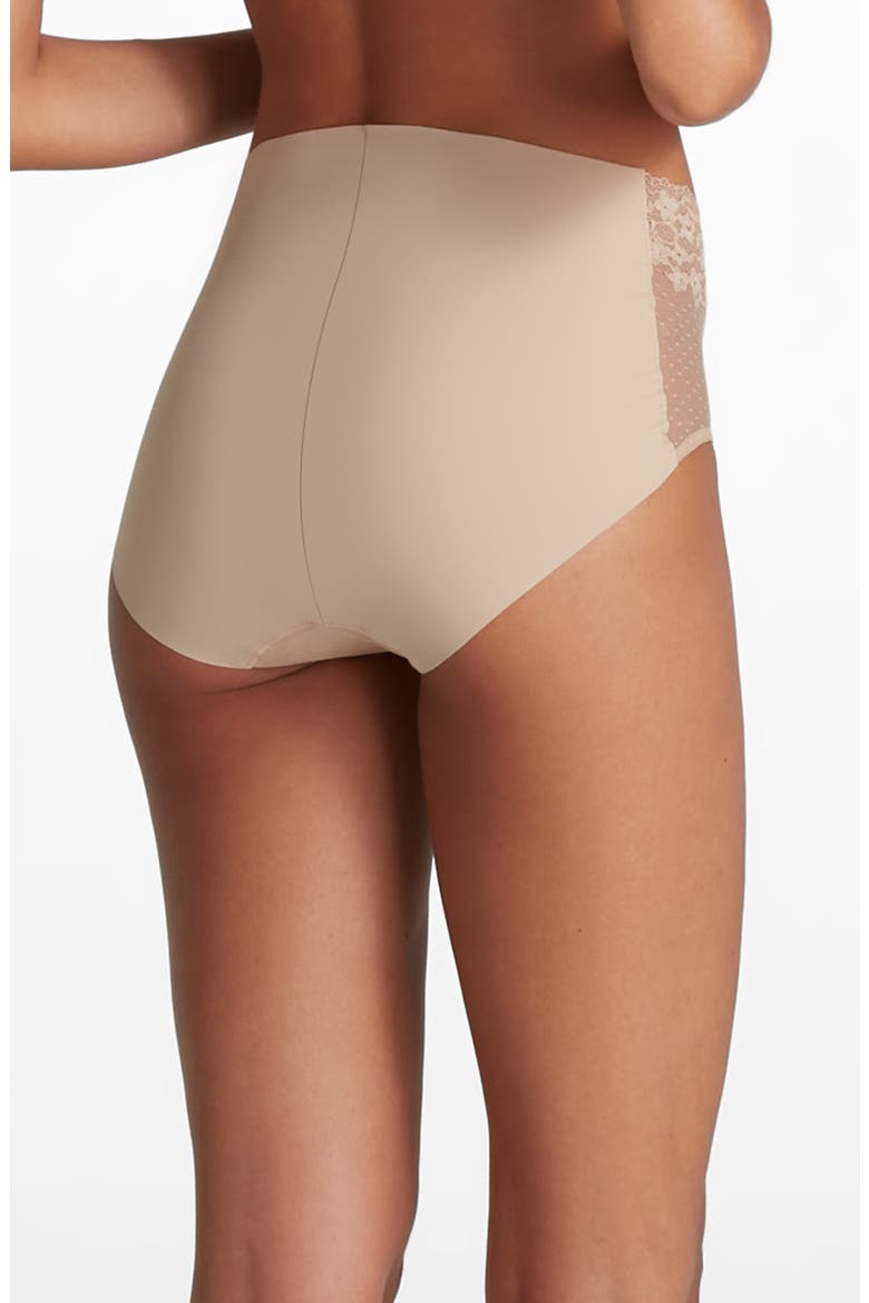 Double Take High Waist Briefs, Alternate, color, BEIGE