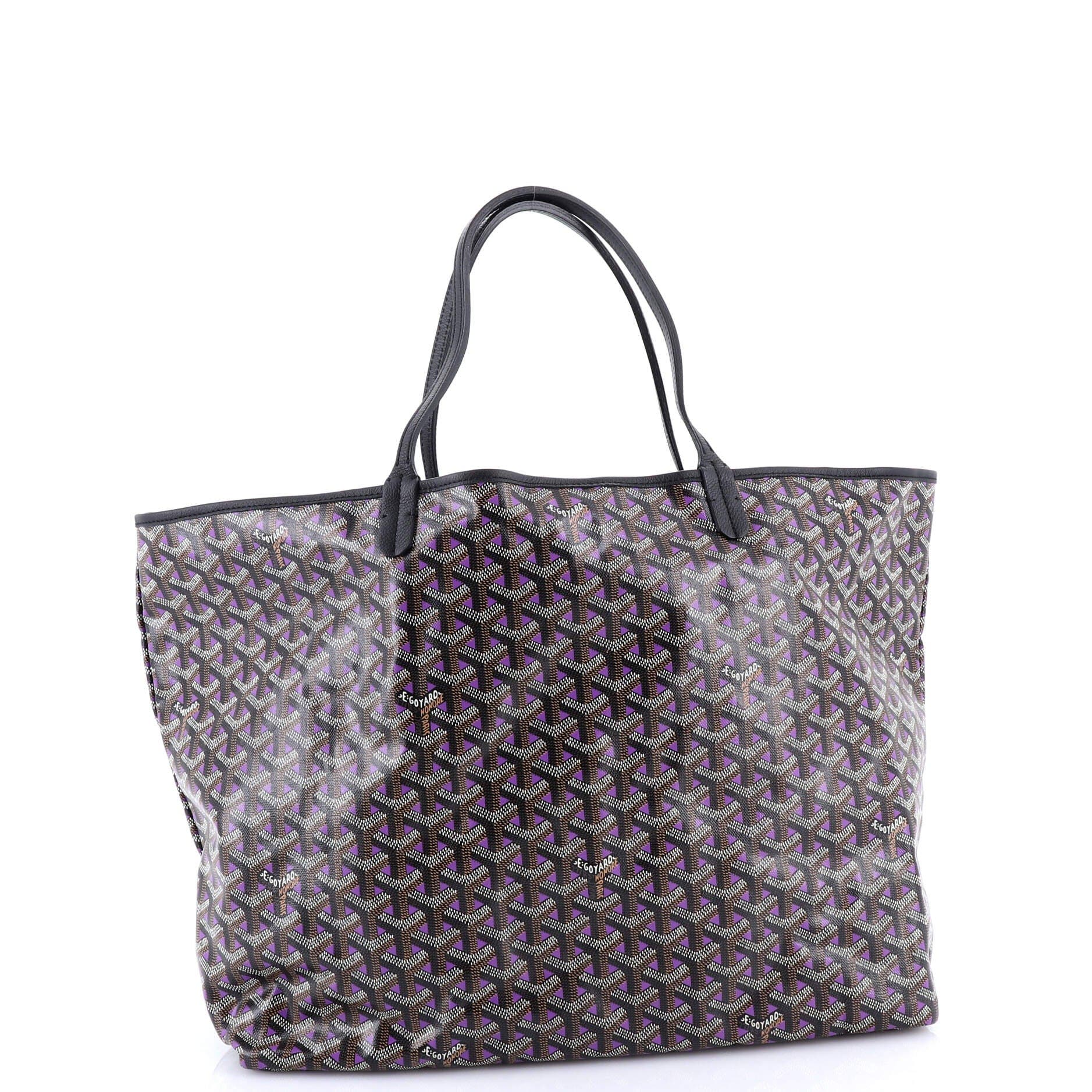 Pre-Owned Goyard Saint Louis Tote Claire Voie Coated Canvas GM, Alternate, color, 