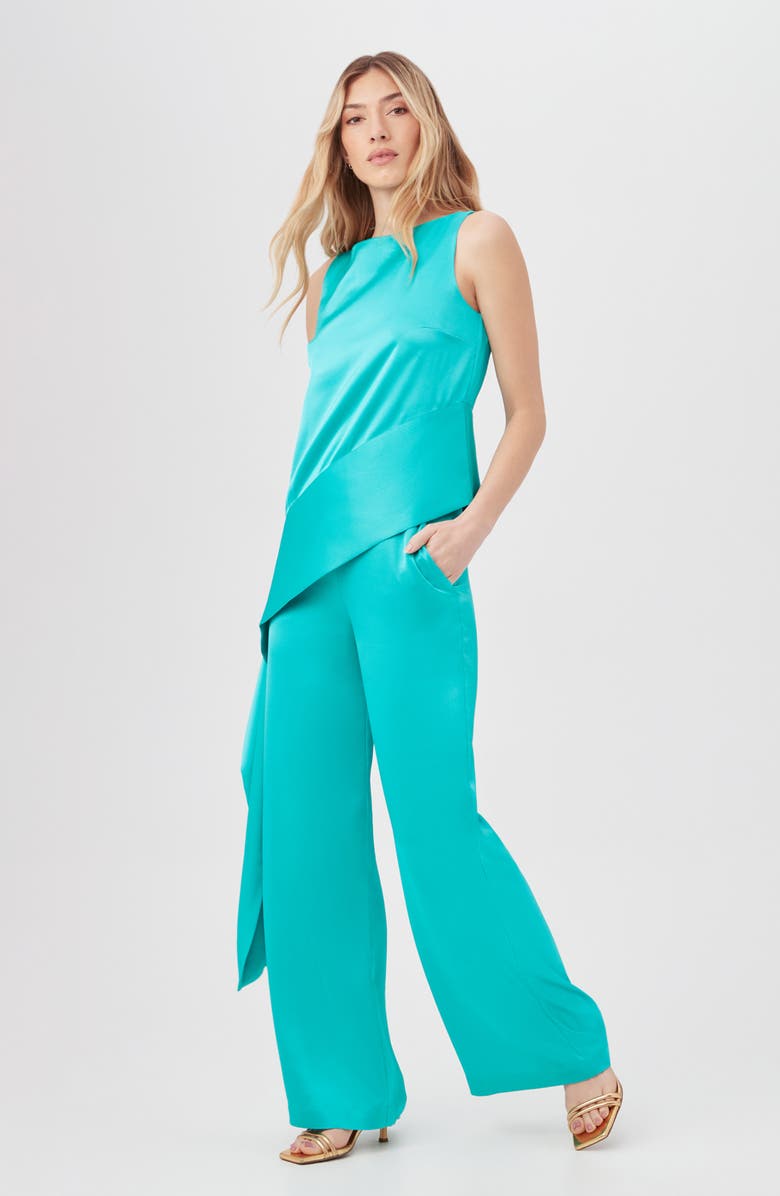 Trina Turk Makay Sleeveless Top, Alternate, color, Oceano