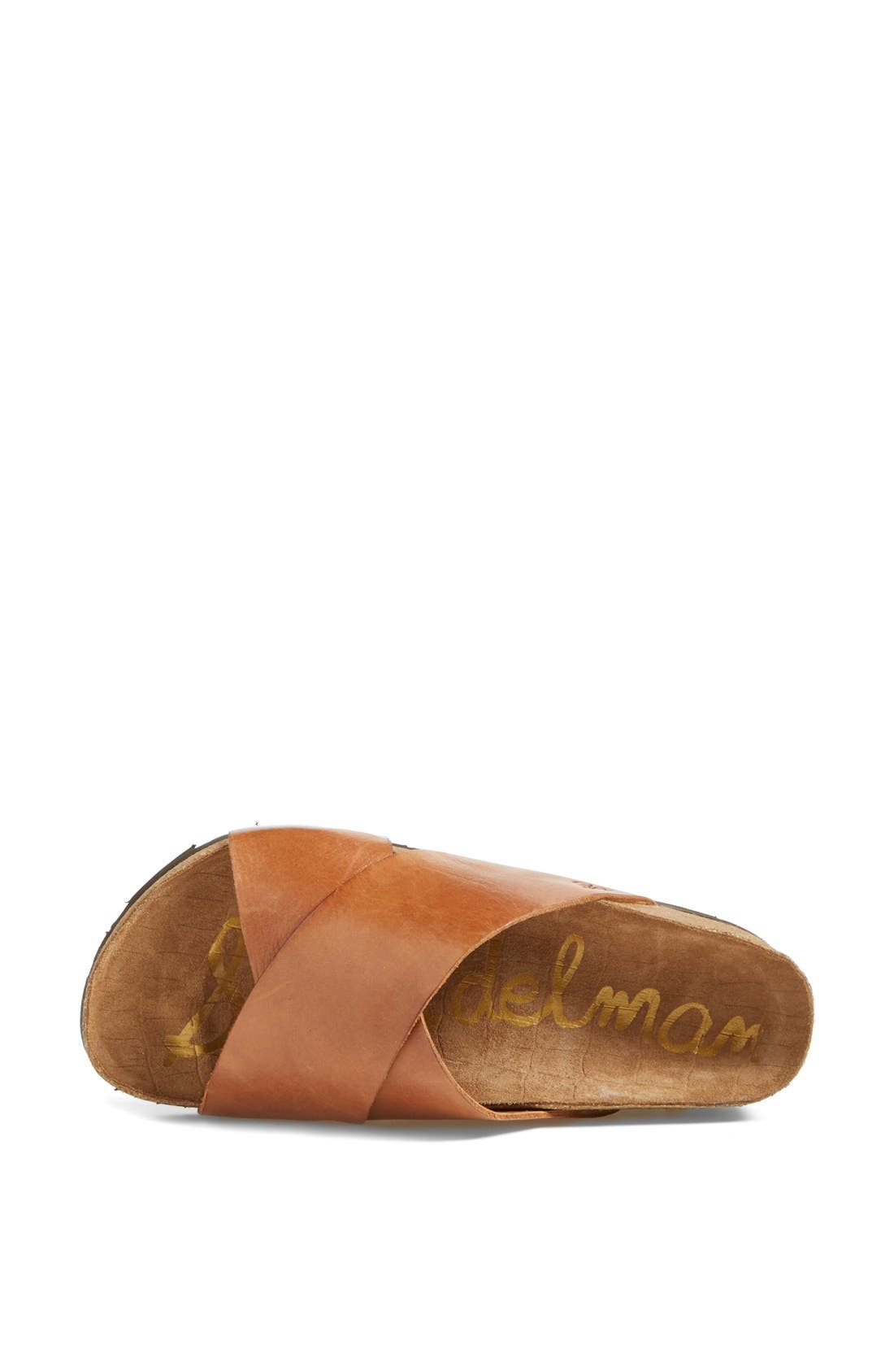 'Adora' Sandal, Alternate, color, SADDLE LEATHER