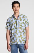 Lands' End Short Sleeve Camp Collar Hawaiian Shirt