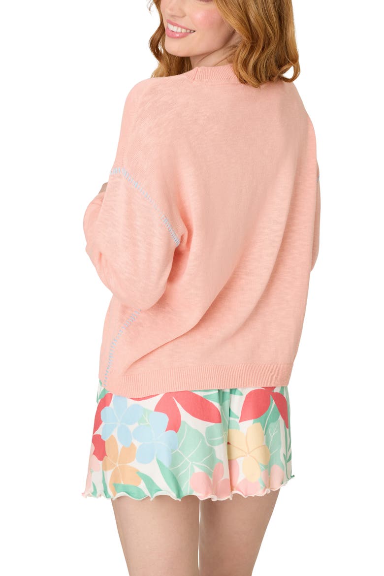 The Coastal Club Sweater, Alternate, color, PEACH