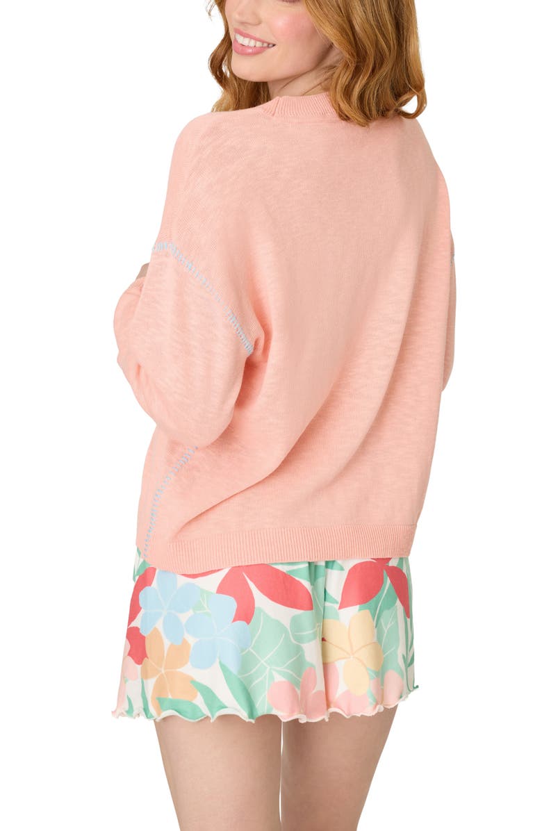PJ Salvage The Coastal Club Sweater, Alternate, color, Peach
