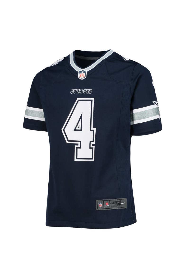 Girls Youth Nike Dak Prescott Navy Dallas Cowboys Team Game Jersey, Alternate, color, Navy