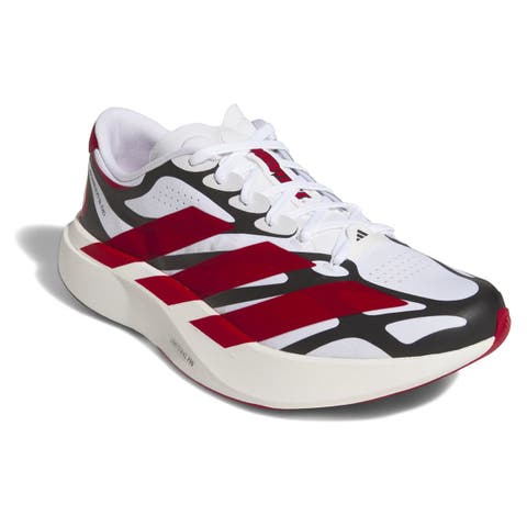 Unisex adidas  White Louisville Cardinals Adizero EVO SL EXO Sneakers