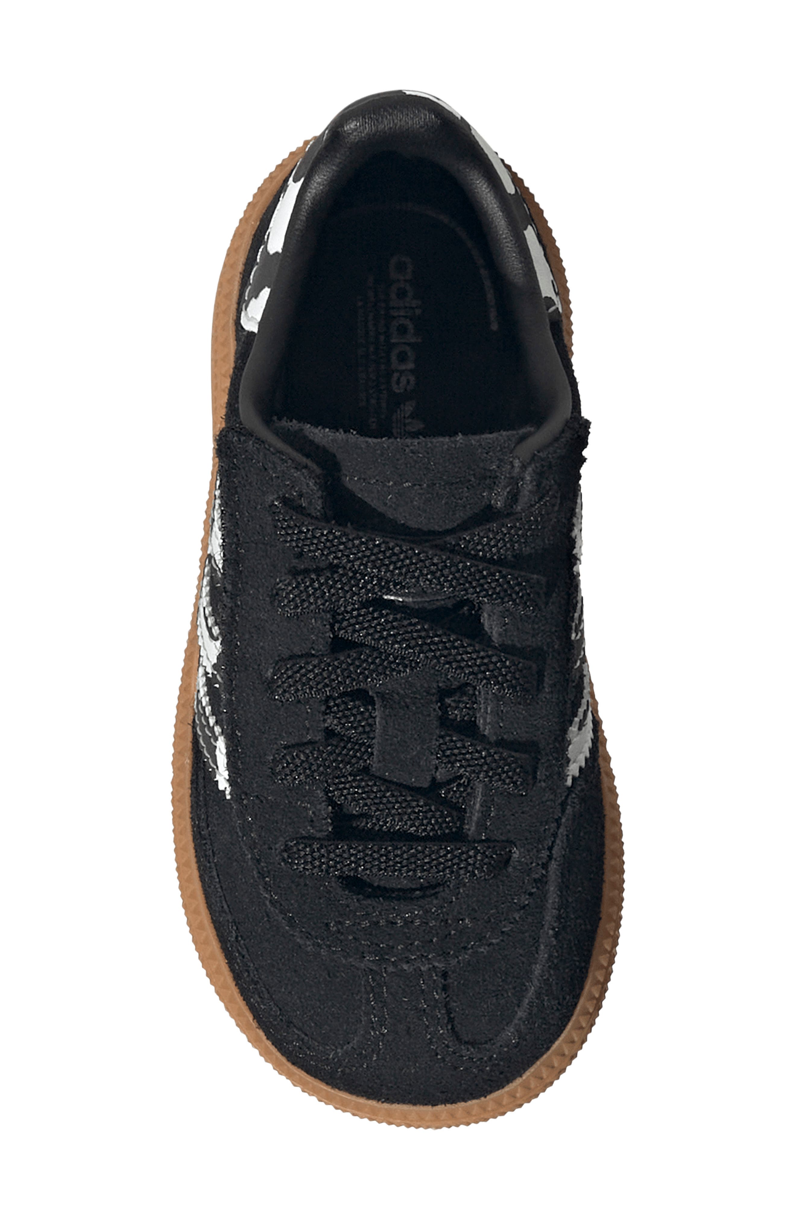 Kids' Handball Spezial Sneaker, Alternate, color, CORE BLACK/ VIOLET/ WHITE