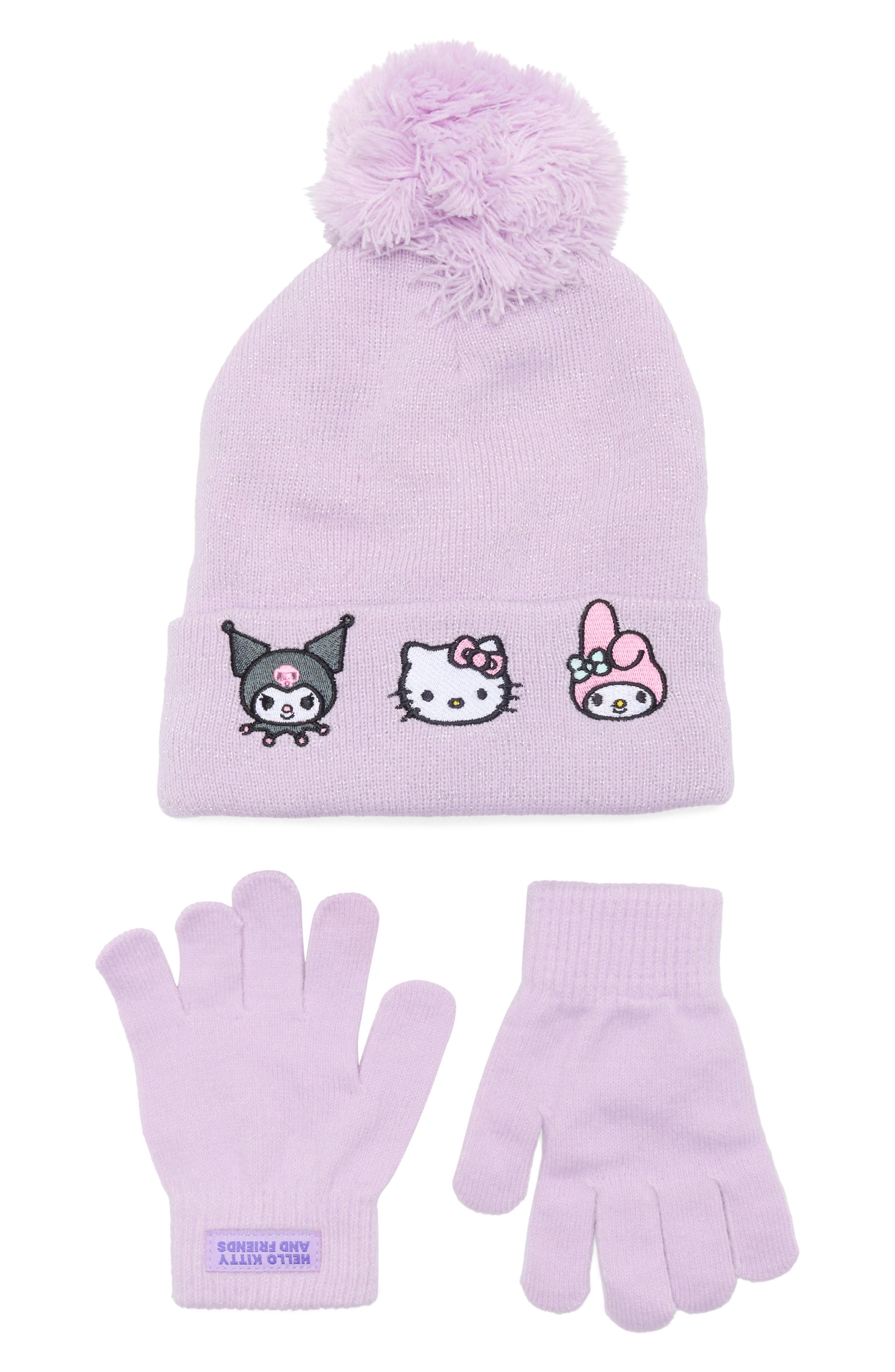 Kids' Hello Kitty & Friends Beanie & Gloves Set