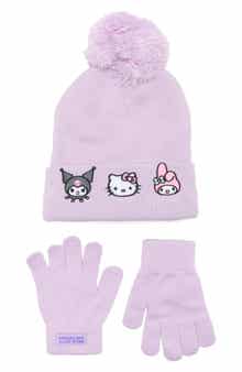 Kids' Hello Kitty & Friends Beanie & Gloves Set