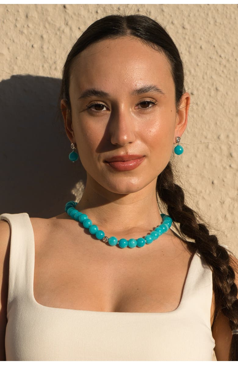 Classicharms Gia Amazonite Bead Choker Necklace, Alternate, color, 