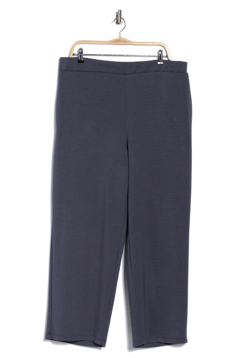 Scuba Wide Leg Pants, Alternate, color, DARK STORM GREY