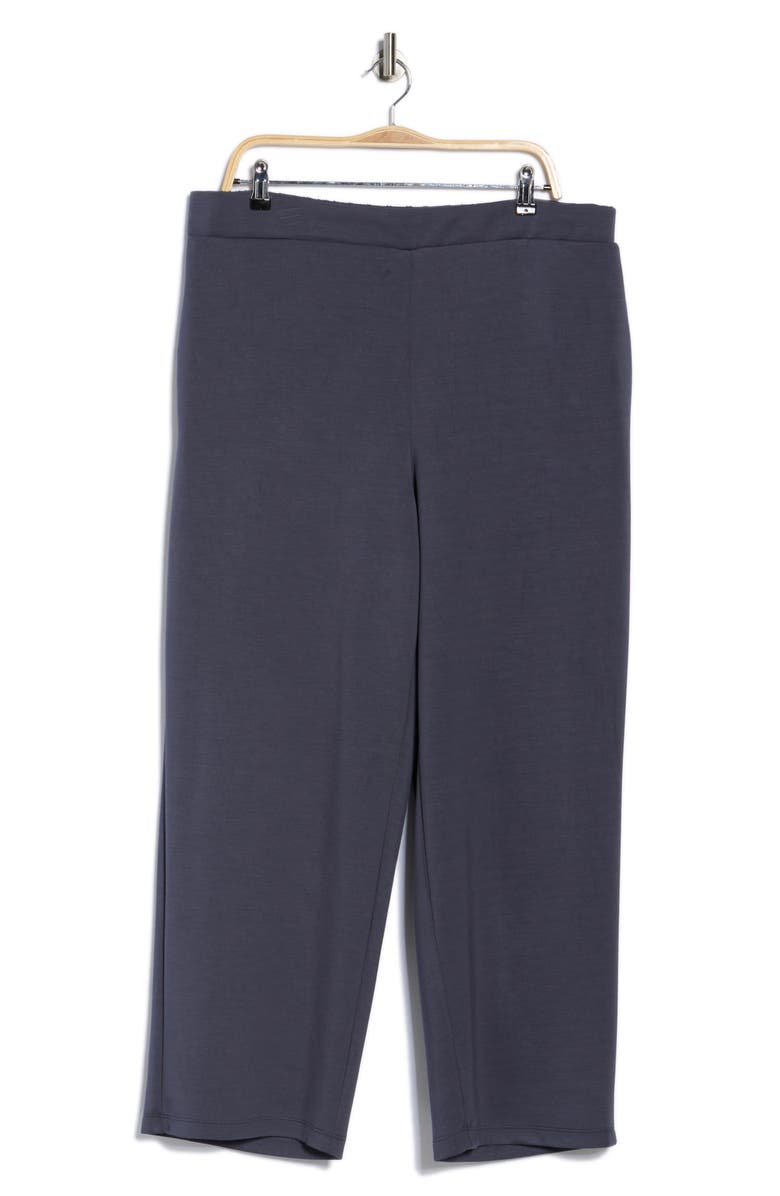 T Tahari Scuba Wide Leg Pants, Alternate, color, Dark Storm Grey