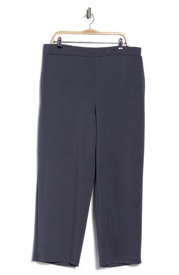T Tahari Scuba Wide Leg Pants In Gray